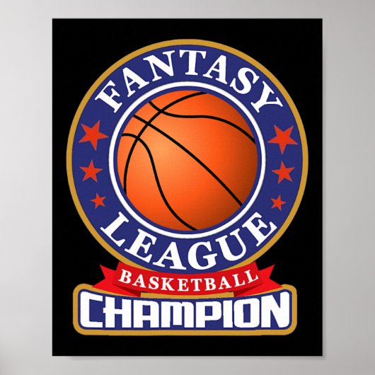 Fantasy Sketll League Champion Victory Trophy Poster (Vorne)