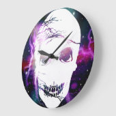 Fantasy Skull #8 Große Wanduhr (Winkel)