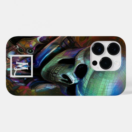 Fantasy Skull Case-Mate iPhone Hülle (Rückseite (Horizontal))