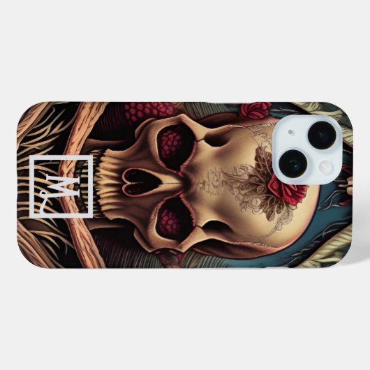 Fantasy Skull Case-Mate iPhone Hülle (Rückseite (Horizontal))