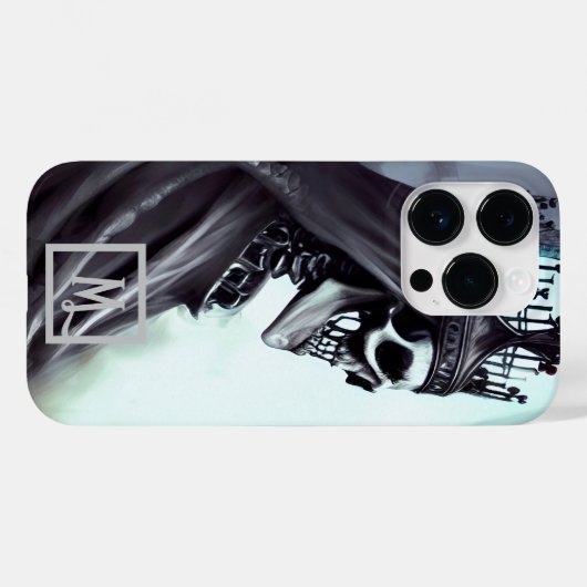 Fantasy Skull King Case-Mate iPhone Hülle (Rückseite (Horizontal))
