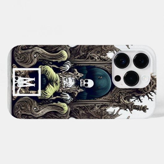 Fantasy Skull King Case-Mate iPhone Hülle (Rückseite (Horizontal))