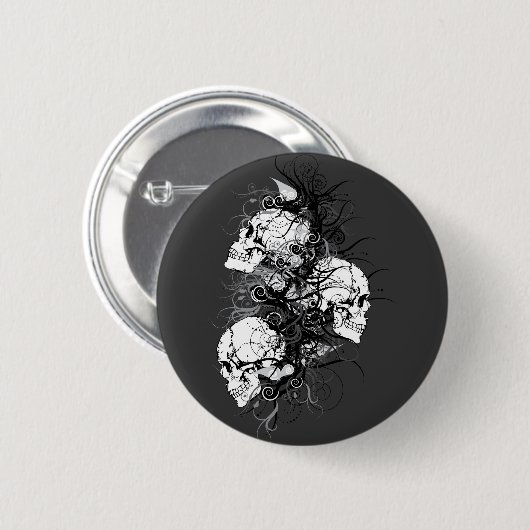 Fantasy Skulls Button (Vorne & Hinten)