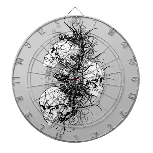 Fantasy Skulls Dartscheibe (vorne)