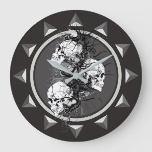 Fantasy Skulls Große Wanduhr