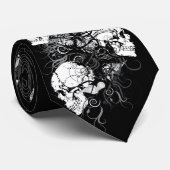 Fantasy Skulls Krawatte (Gerollt)