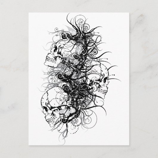 Fantasy Skulls Postkarte (Vorderseite)