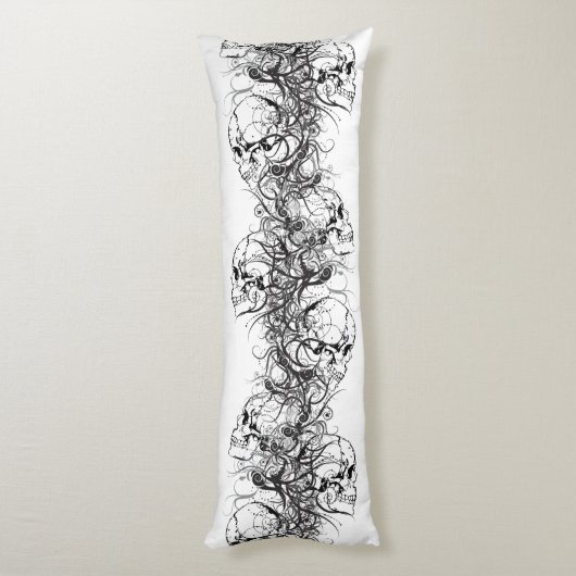 Fantasy Skulls Seitenschläferkissen (Rückseite (Vertikal))