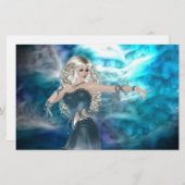 Fantasy Sky Siren Briefpapier (Vorne/Hinten)