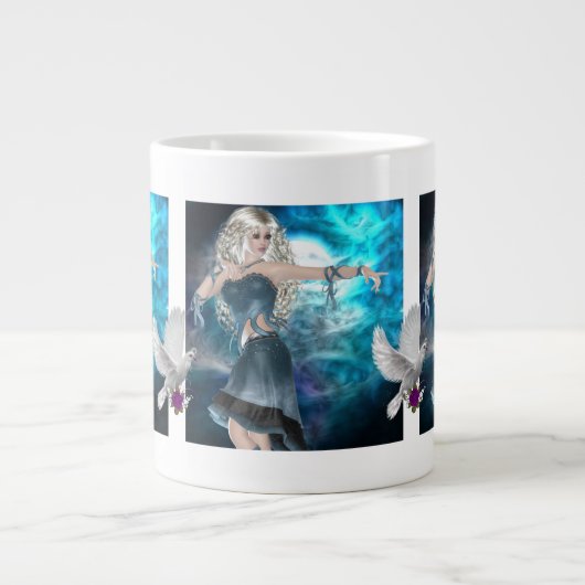 Fantasy Sky Siren Jumbo-Tasse (Vorderseite)