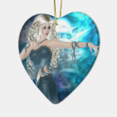 Fantasy Sky Siren Keramikornament (Links)