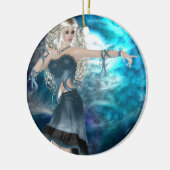 Fantasy Sky Siren Keramikornament (Links)