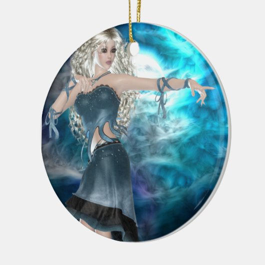Fantasy Sky Siren Keramikornament (Links)