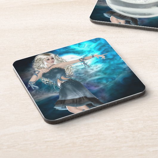 Fantasy Sky Siren Untersetzer (Linke Seite)