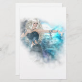 Fantasy Sky Siren Vignette Briefpapier (Vorne/Hinten)