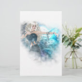 Fantasy Sky Siren Vignette Briefpapier (Stehend Vorderseite)