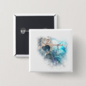 Fantasy Sky Siren Vignette Button (Vorne & Hinten)