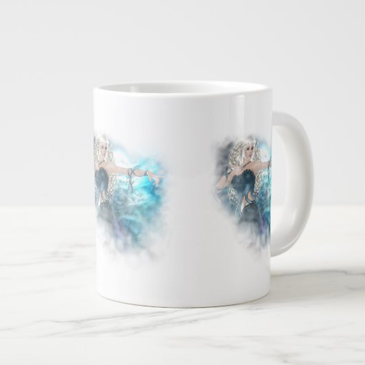 Fantasy Sky Siren Vignette Jumbo-Tasse (Vorderseite Rechts)