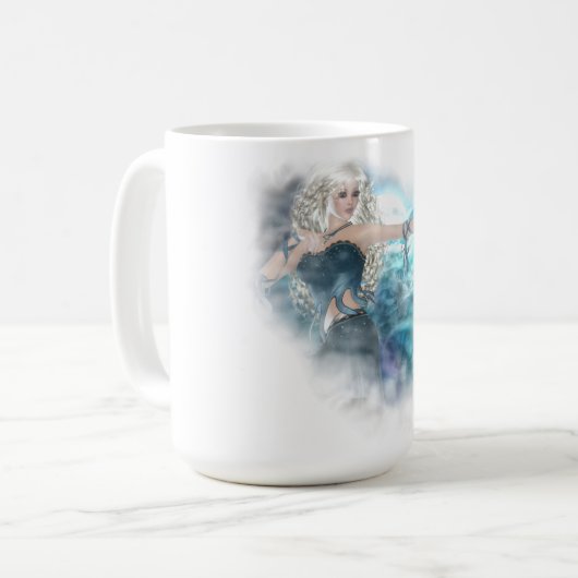 Fantasy Sky Siren Vignette Kaffeetasse (Vorderseite Links)