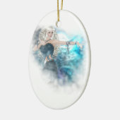 Fantasy Sky Siren Vignette Keramikornament (Links)