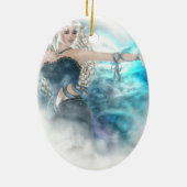 Fantasy Sky Siren Vignette Keramikornament (Hinten)