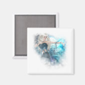 Fantasy Sky Siren Vignette Magnet (Vorderseite/Rückseite)
