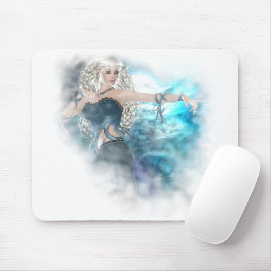 Fantasy Sky Siren Vignette Mousepad (Mit Mouse)