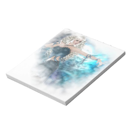 Fantasy Sky Siren Vignette Notizblock (Rotiert)