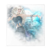 Fantasy Sky Siren Vignette Notizblock (Vorderseite)