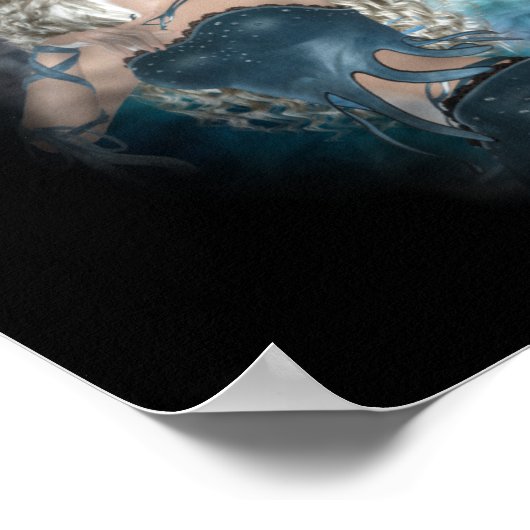 Fantasy Sky Siren Vignette Poster (Ecke)