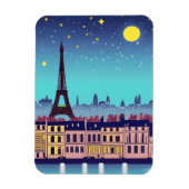 Fantasy Skyline von Paris Unter den Sternen Magnet (Vertikal)