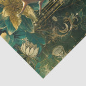 Fantasy Smaragd-Wald-Königin-Decoupage Seidenpapier (Ausschnitt)