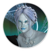 Fantasy Snow Fairy Keramikknauf (Vorderseite)