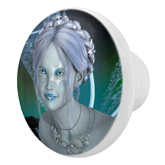 Fantasy Snow Fairy Keramikknauf (Rechts)