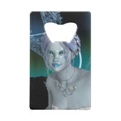 Fantasy Snow Fairy Kreditkartenflaschenöffner (Rückseite)