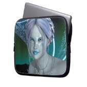 Fantasy Snow Fairy Laptopschutzhülle (Vorderseite Links)