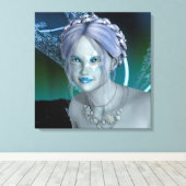 Fantasy Snow Fairy Leinwanddruck (Insitu (Holzboden))