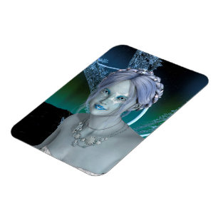 Fantasy Snow Fairy Magnet