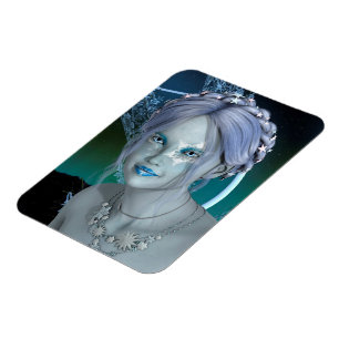 Fantasy Snow Fairy Magnet