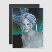 Fantasy Snow Fairy Magnetkarte (Vorne/Hinten)