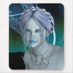 Fantasy Snow Fairy Mousepad