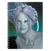 Fantasy Snow Fairy Notizblock (Vorderseite)