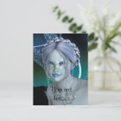 Fantasy Snow Fairy Postkarte (Stehend Vorderseite)
