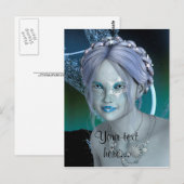 Fantasy Snow Fairy Postkarte (Vorne/Hinten)