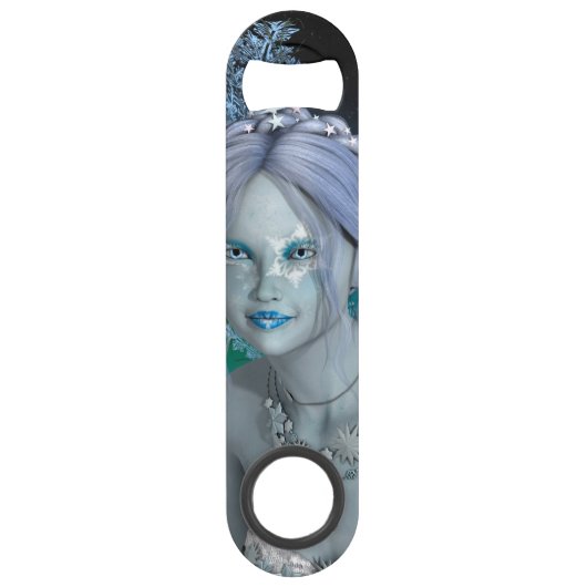 Fantasy Snow Fairy Speedflaschenöffner (Vorderseite)