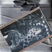 Fantasy Snow Leopard Wings Decke