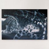 Fantasy Snow Leopard Wings Puzzle (Horizontal)
