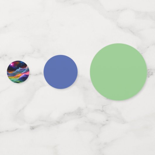 Fantasy Space Escape Konfetti (Rückseiten)