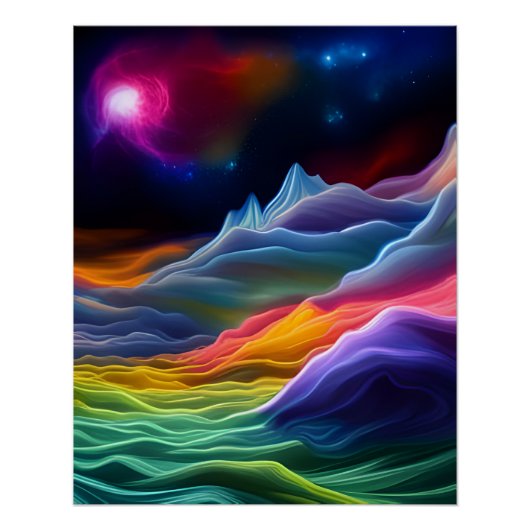 Fantasy Space Escape Poster (Vorderseite)