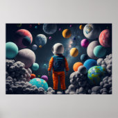 Fantasy Space Kid Poster (Vorne)